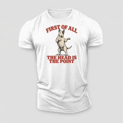 Bull Terrier Dog Declarations Cotton T-Shirt – White