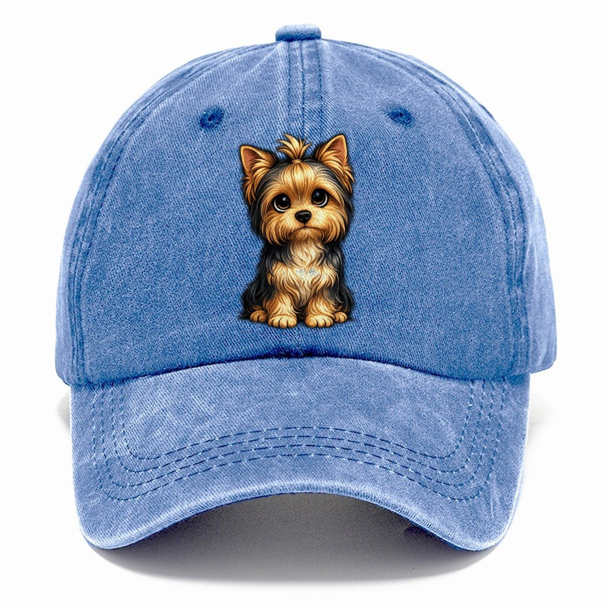 Yorkshire Terrier Sitting Sweetheart Classic Cap – Summer Sky