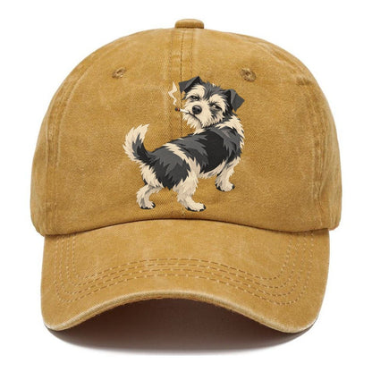 Scruffy Dog Smoking a Cigarette Classic Cap – Golden Harvest