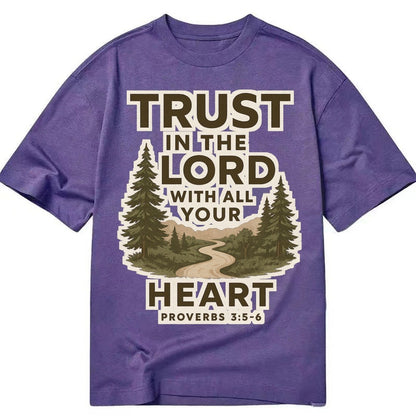 Proverbs 35 6 Path Classic T-shirt – Purple