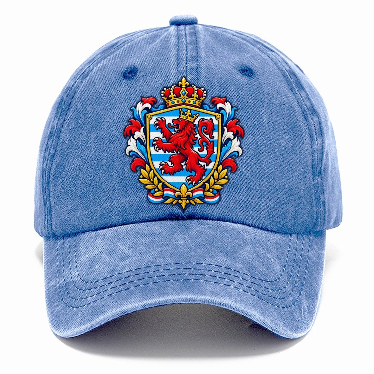 Luxembourg Heraldic Crest Country Logos Classic Cap – Summer Sky