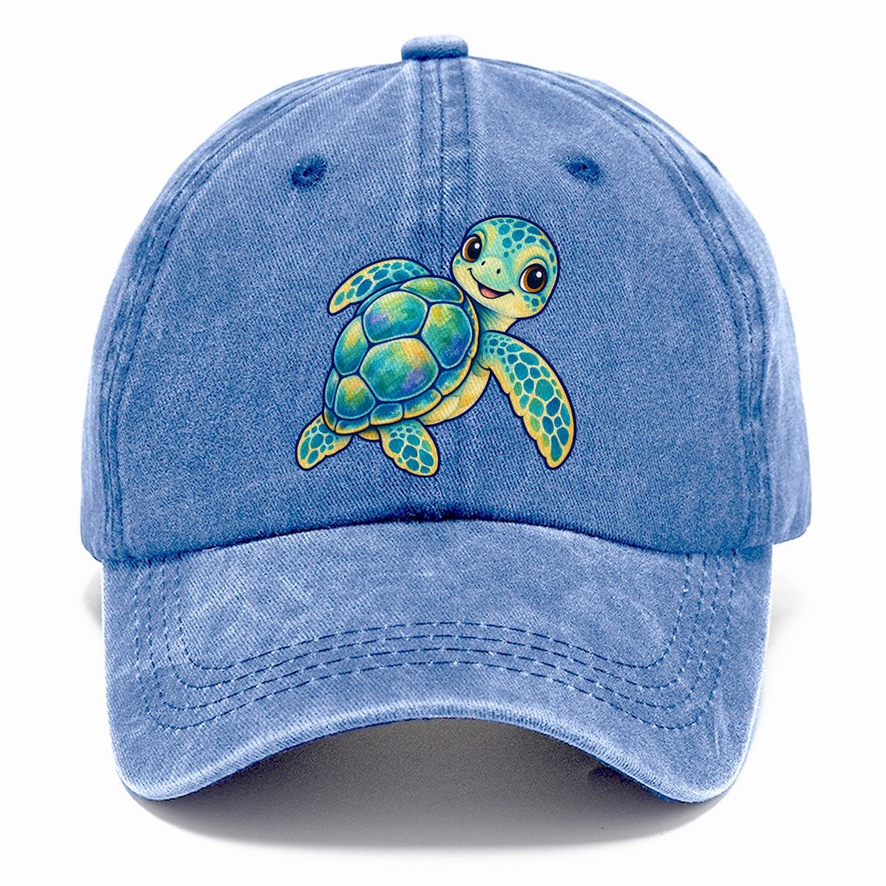 Sea Turtle Shell Turn Sea Sprite Classic Cap – Summer Sky