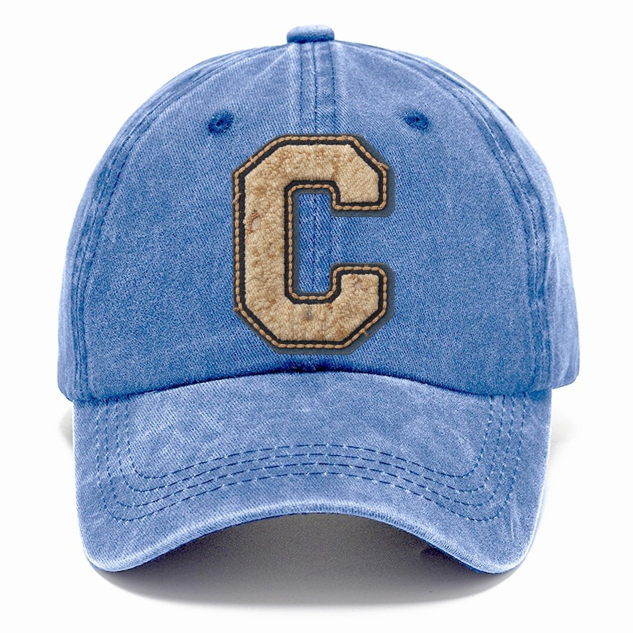 Varsity Chenille C Monogram Classic Cap – Summer Sky