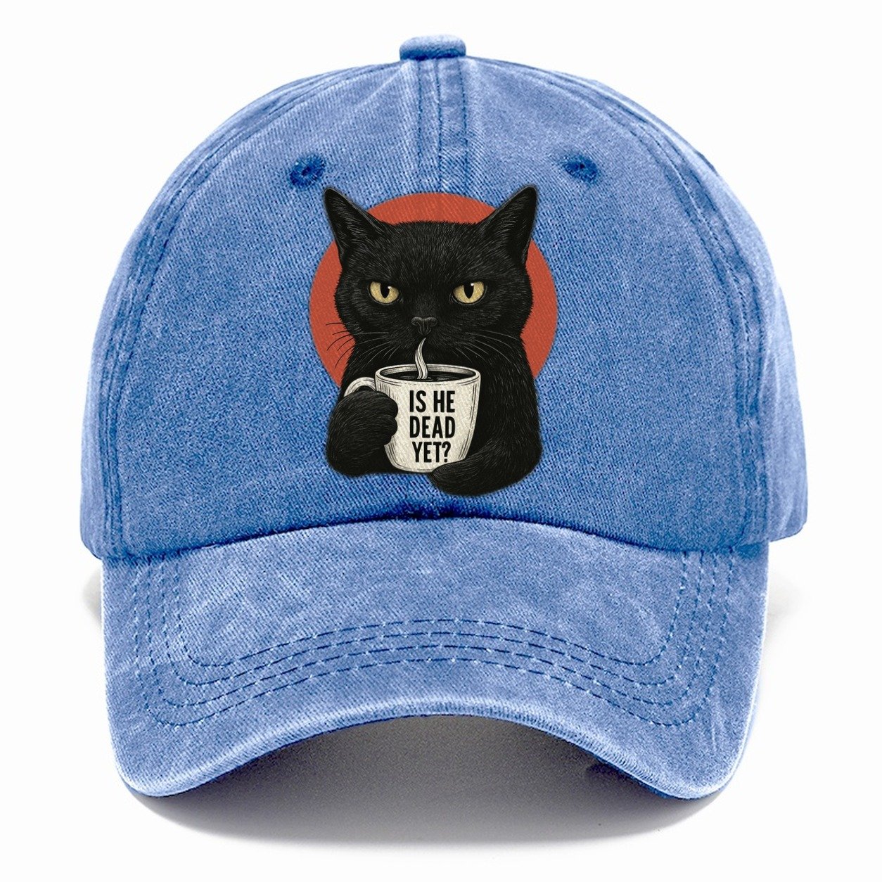 Is He Dead Yet Cat Classic Cap – Summer Sky