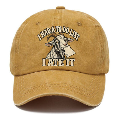 Goat Ate The List Everyday Originals Classic Cap – Golden Harvest