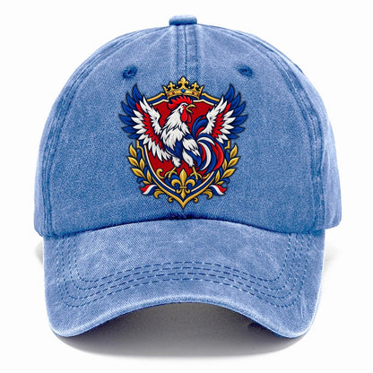 France Heraldic Crest Country Logos Classic Cap – Summer Sky