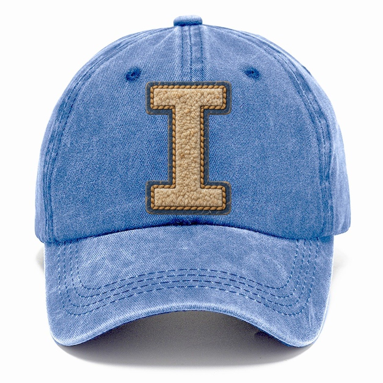 Varsity Chenille I Monogram Classic Cap – Summer Sky