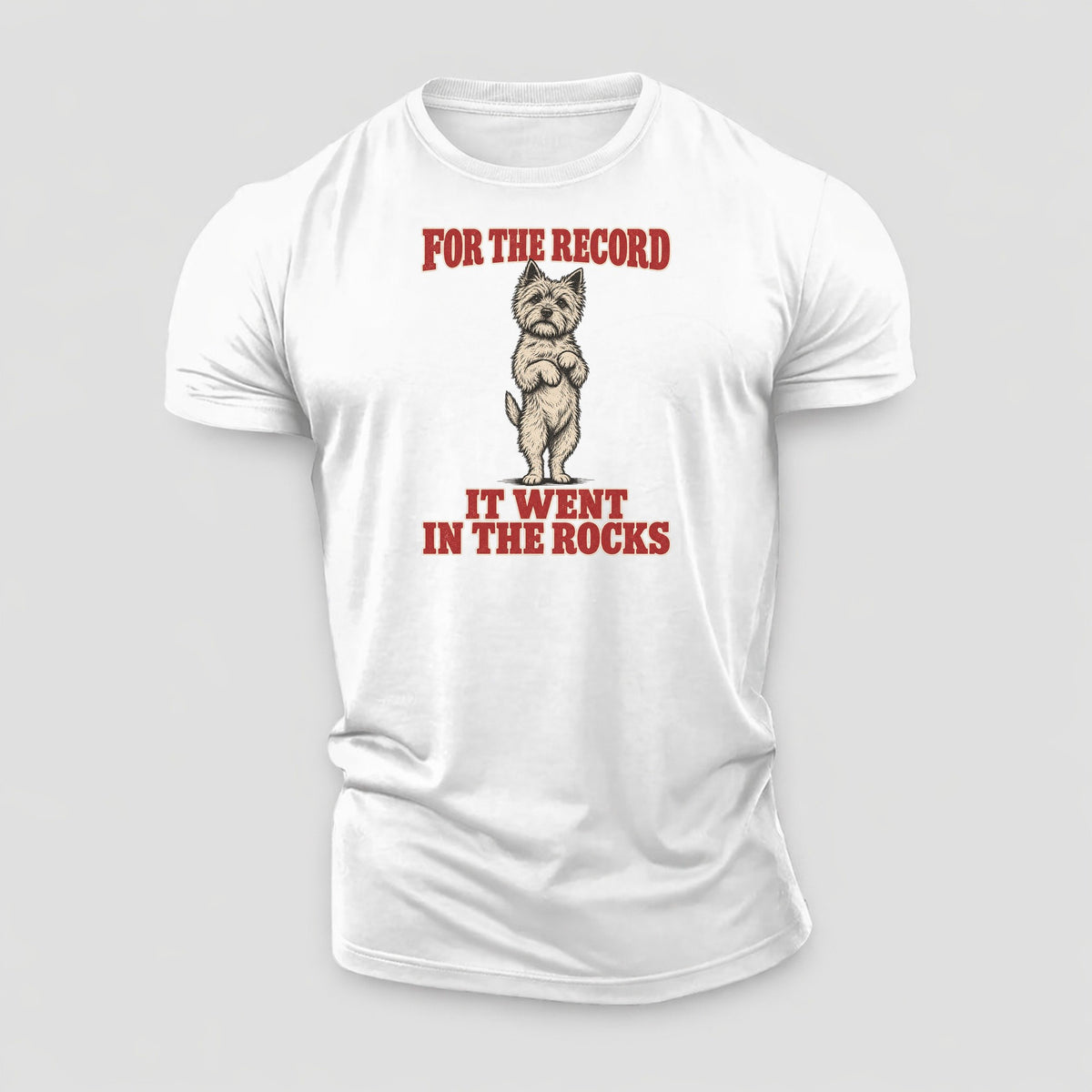 Cairn Terrier Dog Declarations Cotton T-Shirt – White
