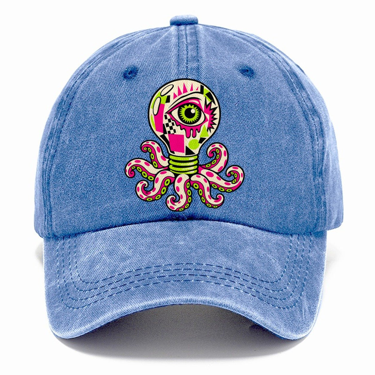 Lightbulb Octopus Crazy Styles Classic Cap – Summer Sky
