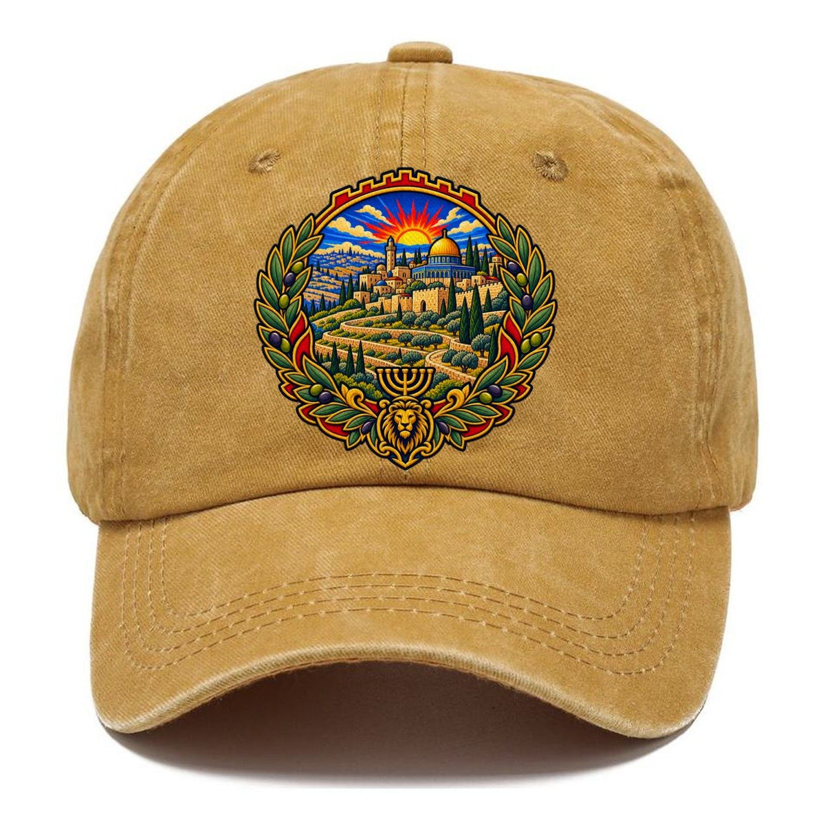 Judean Hills Terraces Jerusalem Classic Cap – Golden Harvest