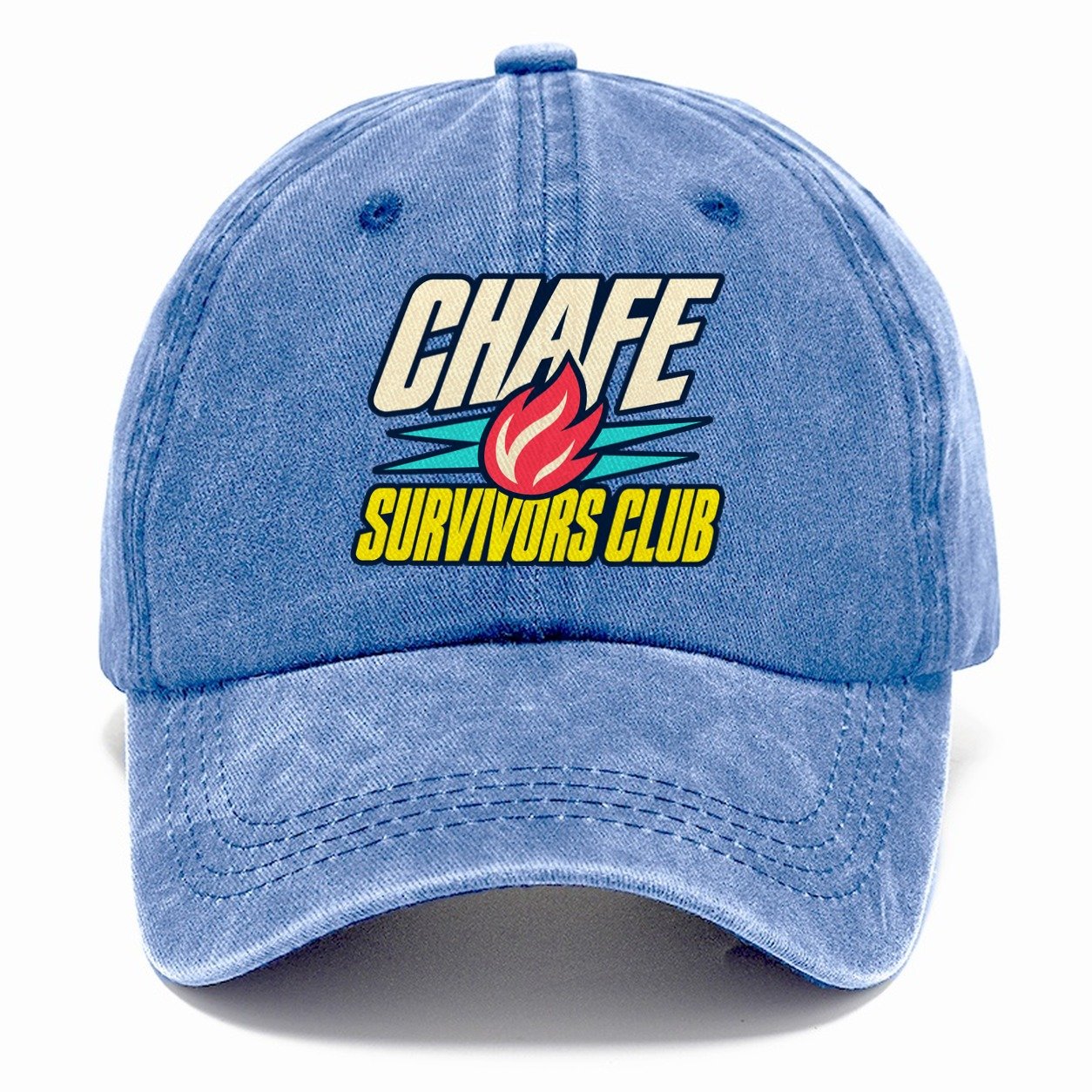 Chafe Survivors Club 90S Running Clubs Classic Cap – Summer Sky