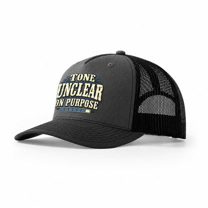 Tone Unclear On Purpose American Wit Trucker Hat – Dark Grey Black