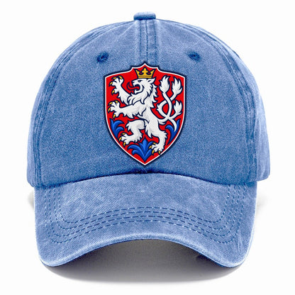 Czech Republic Minimal Emblem Country Logos Classic Cap – Summer Sky