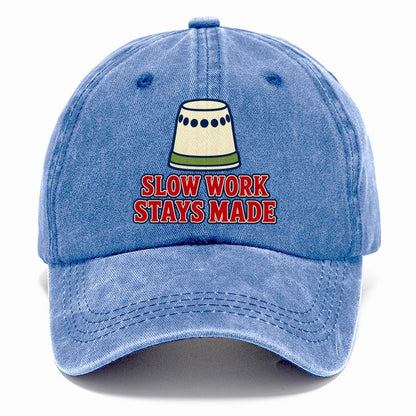 Slow Work Stays Made And Needlework Classic Cap – Summer Sky