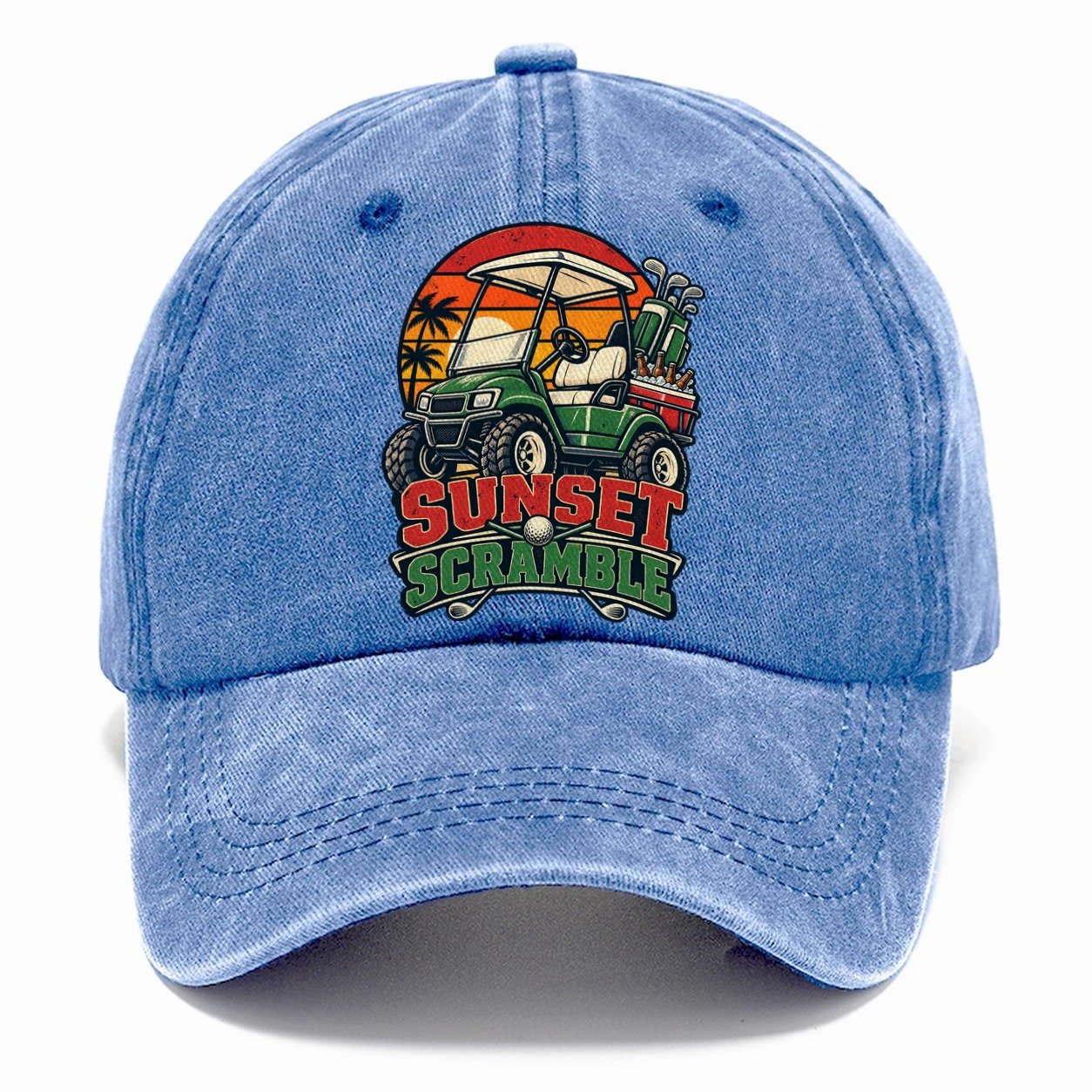 Sunset Scramble Golf Life Classic Cap – Summer Sky