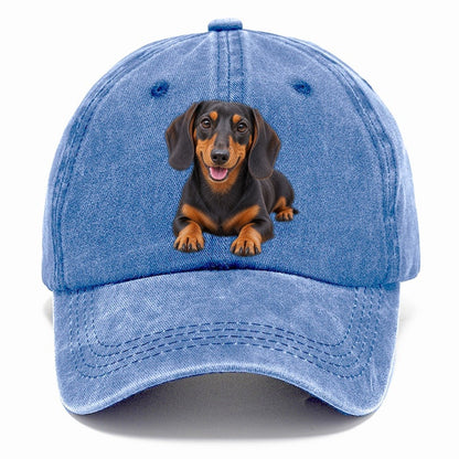 Dachshund Lying Down Top Breeds Classic Cap – Summer Sky