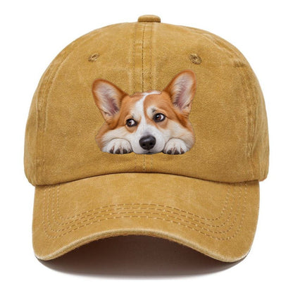 Corgi Resting Chin Character Club Classic Cap – Golden Harvest