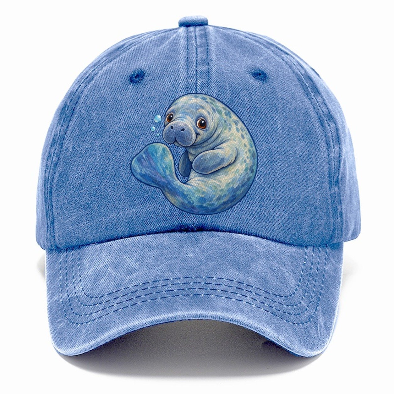 Manatee Curled Drift Sea Sprite Classic Cap – Summer Sky