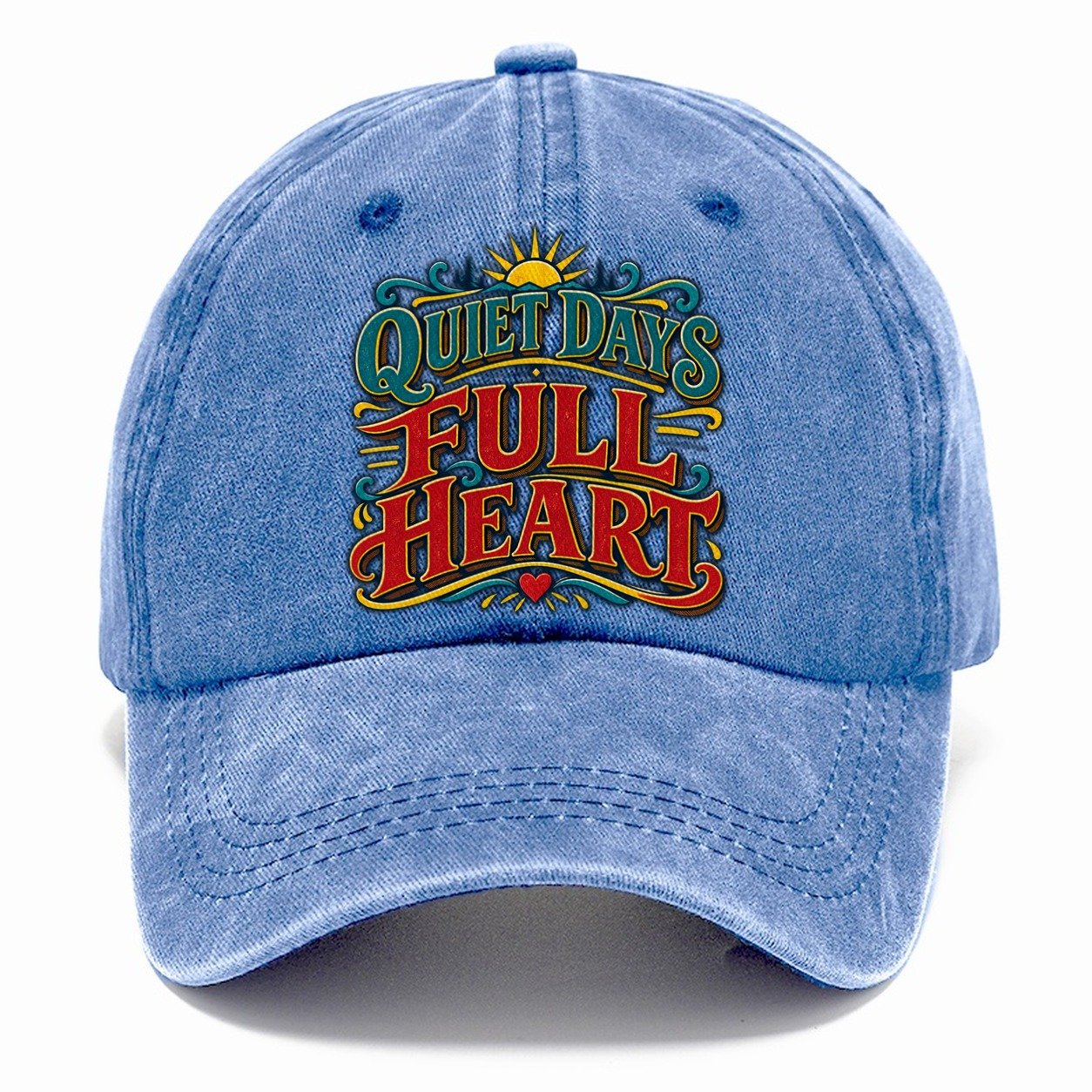 Quiet Days Full Heart Retired Living Classic Cap – Summer Sky