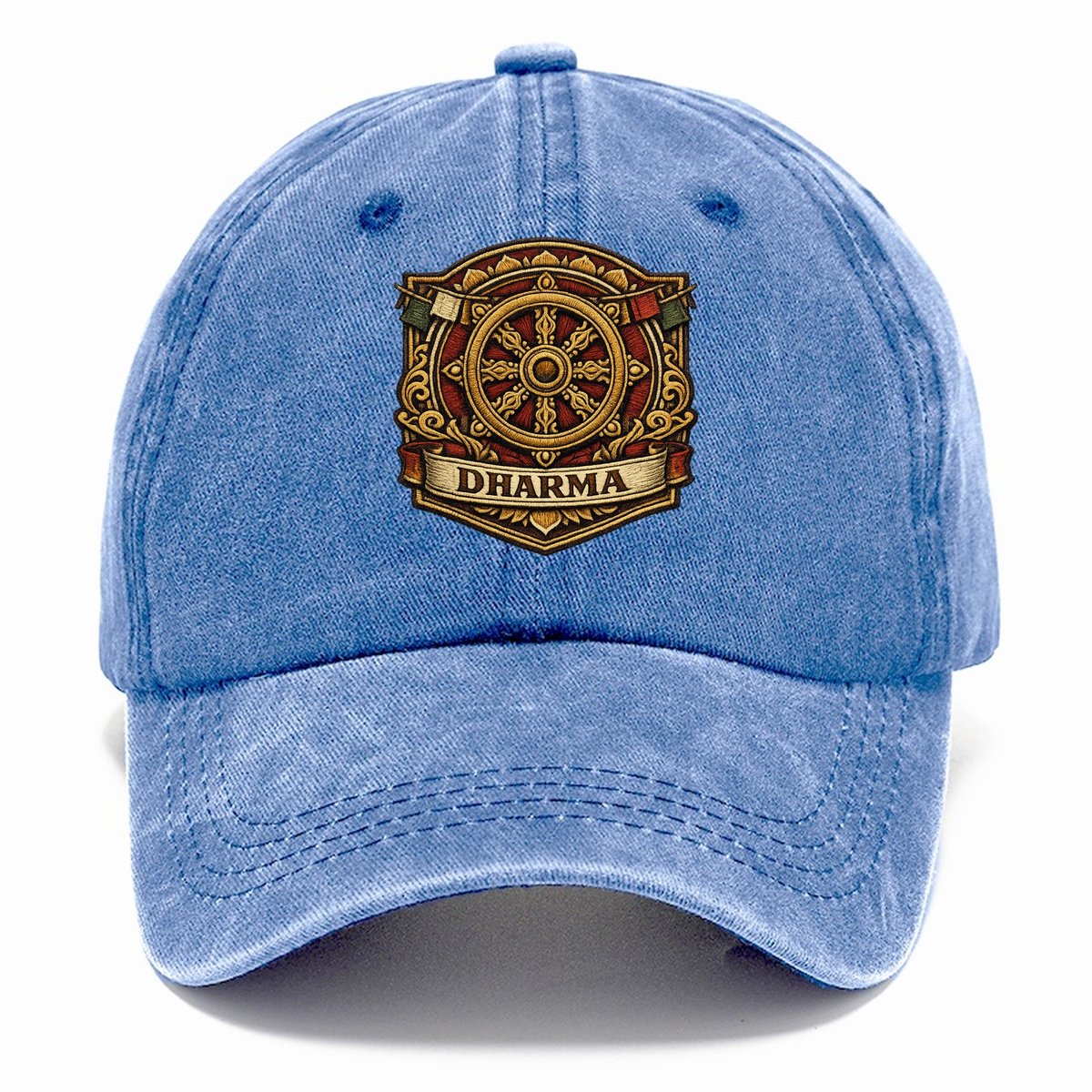 Dharma Wheel Eight Spokes Classic Cap – Summer Sky