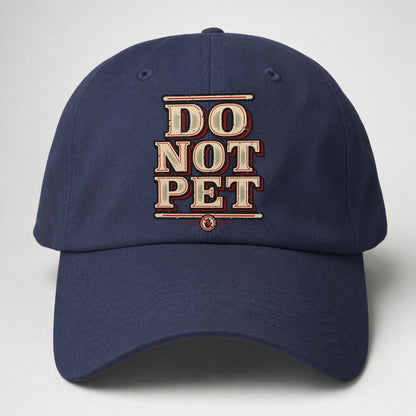 Do Not Pet American Wit Baseball Cap – Twilight Navy