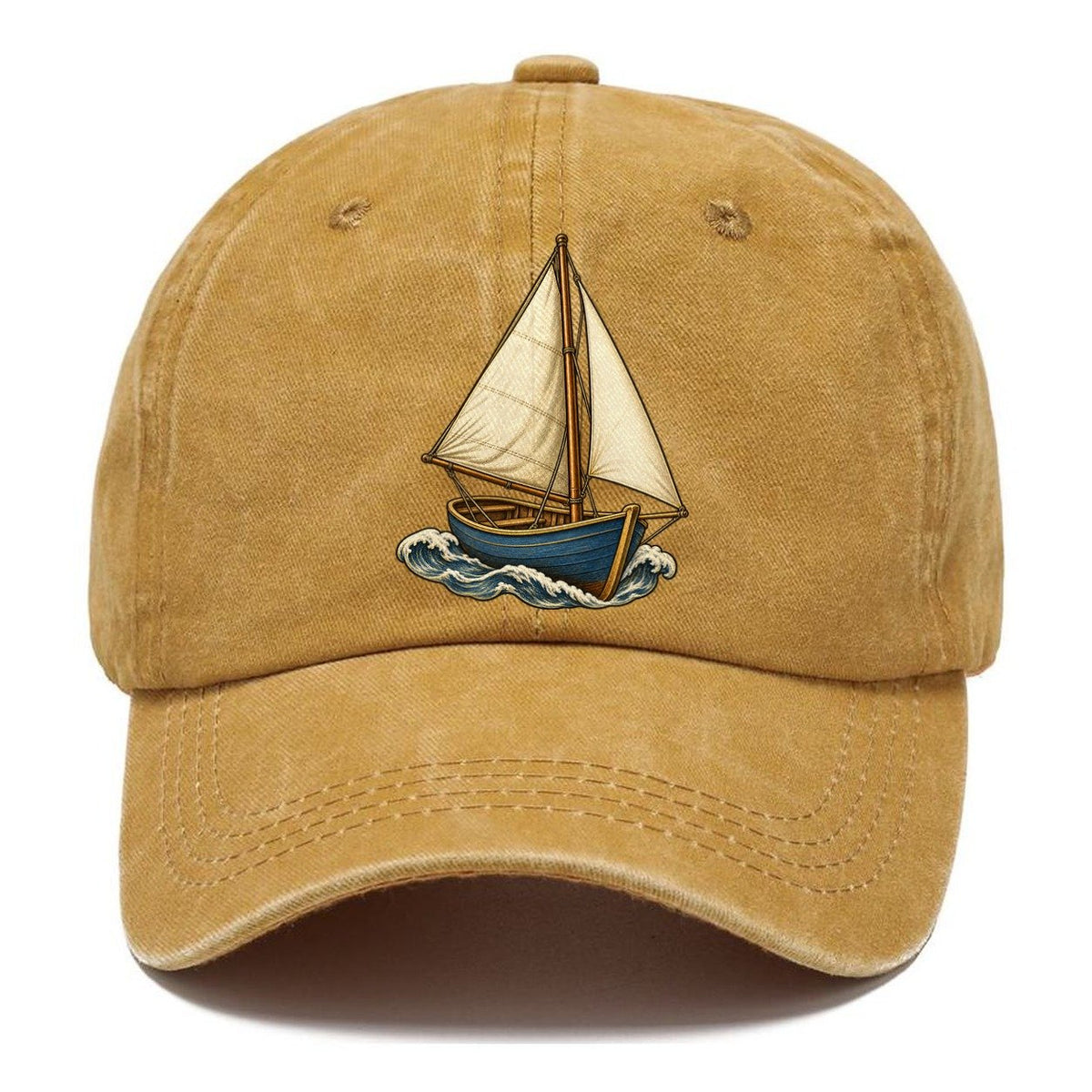 Small Sailboat Homeward Pastimes Companions Classic Cap – Golden Harvest