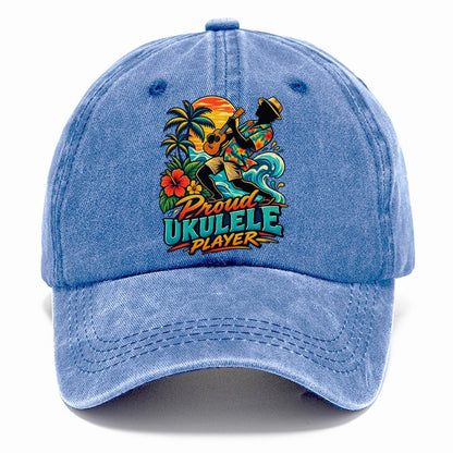 Proud Ukulele Player Music Instruments Classic Cap – Summer Sky
