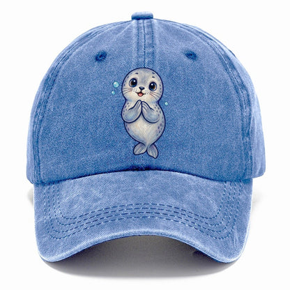 Seal Front Clap Sea Sprite Classic Cap – Summer Sky