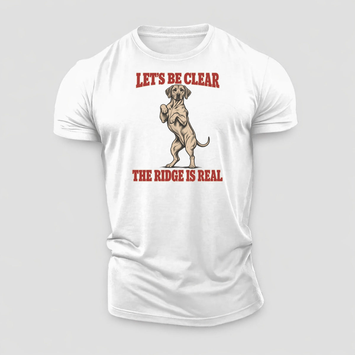 Rhodesian Ridgeback Dog Declarations Cotton T-Shirt – White