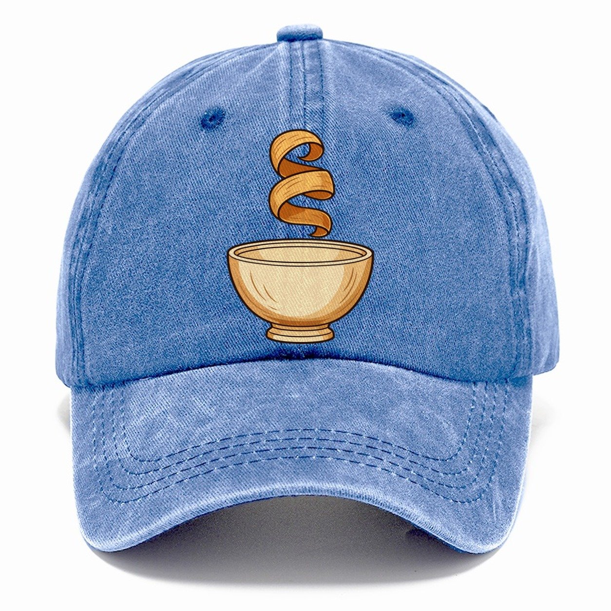 Lathe Bowl Silhouette Woodworking Classic Cap – Summer Sky