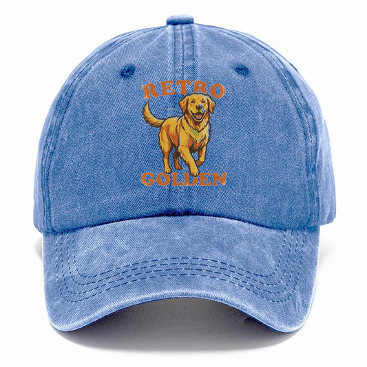 Retro Golden Classic Cap – Summer Sky