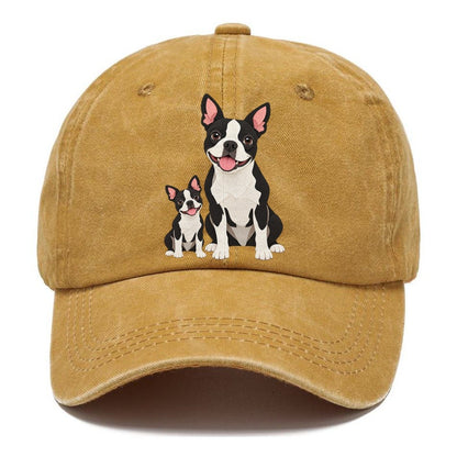 Boston Terrier and Puppy Classic Cap – Golden Harvest