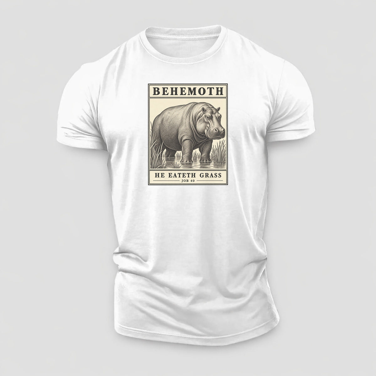 Behemoth Specimen Plate Creature Canticle Cotton T-Shirt – White