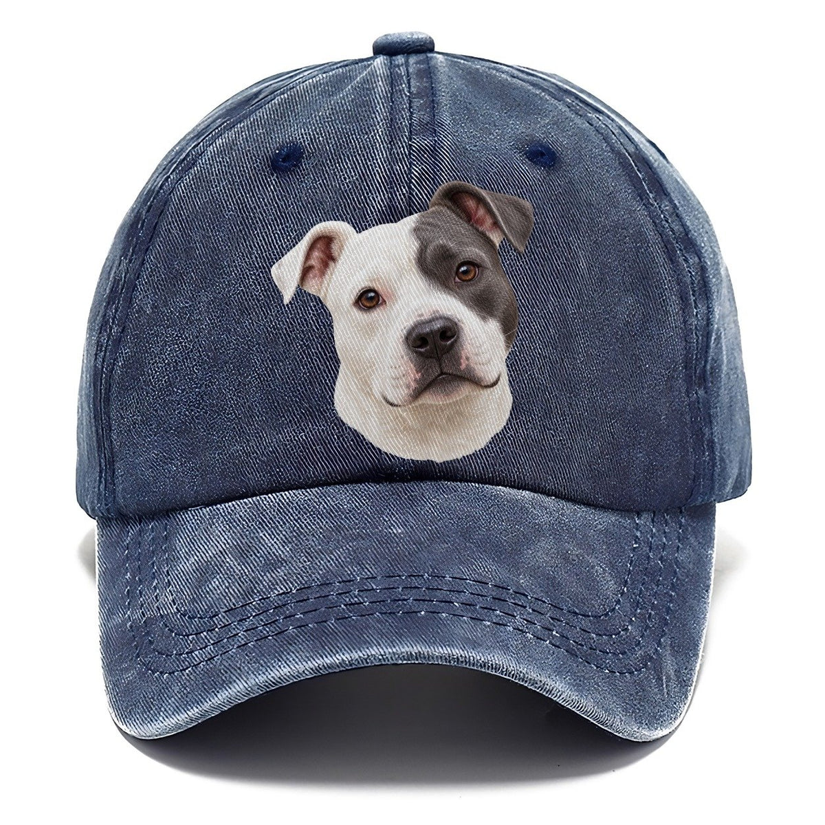 Staffy Curious Eye Patch Pastimes Companions Classic Cap – Twilight Navy