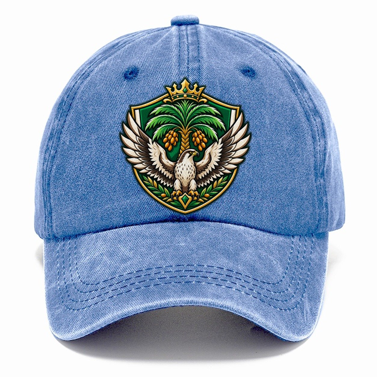 Saudi Arabia Heraldic Crest Country Logos Classic Cap – Summer Sky