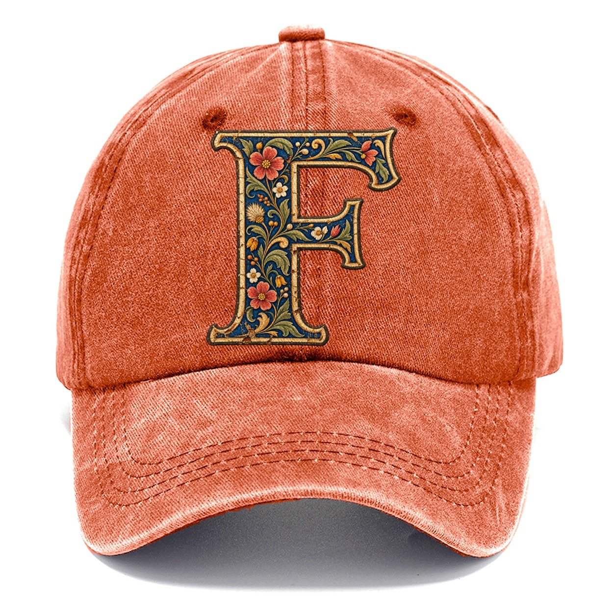 Wildflower F Monogram Classic Cap – Terracotta Clay