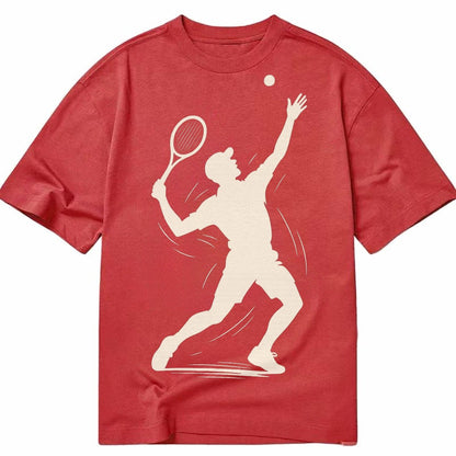 Tennis Player Dynamic Serve B36973 Classic T-shirt – Red