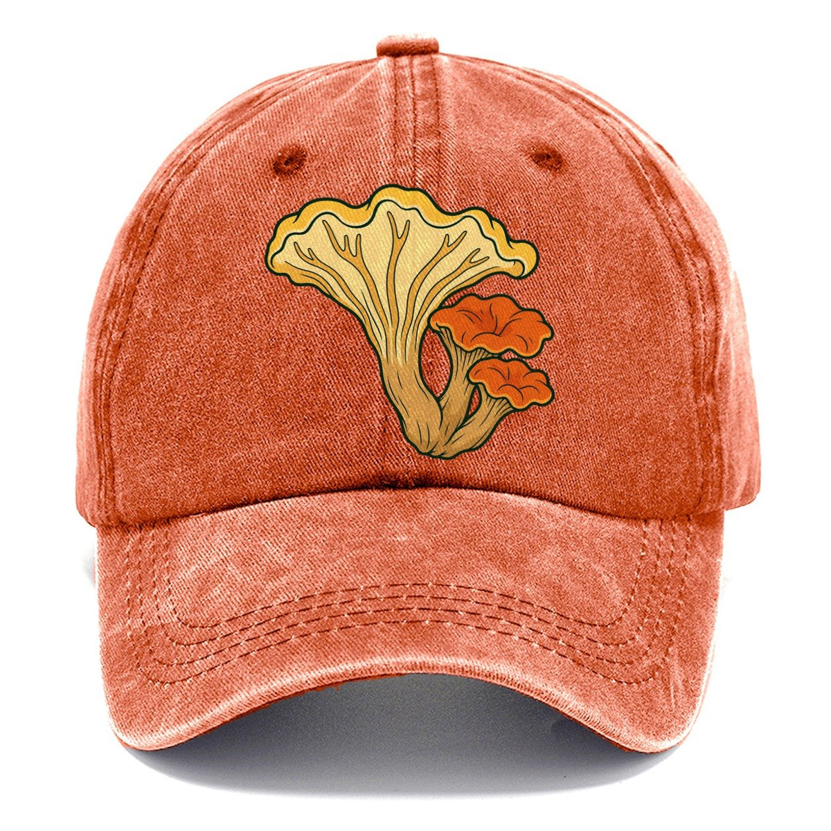Chanterelle Cluster Foraging And Mycology Classic Cap – Terracotta Clay
