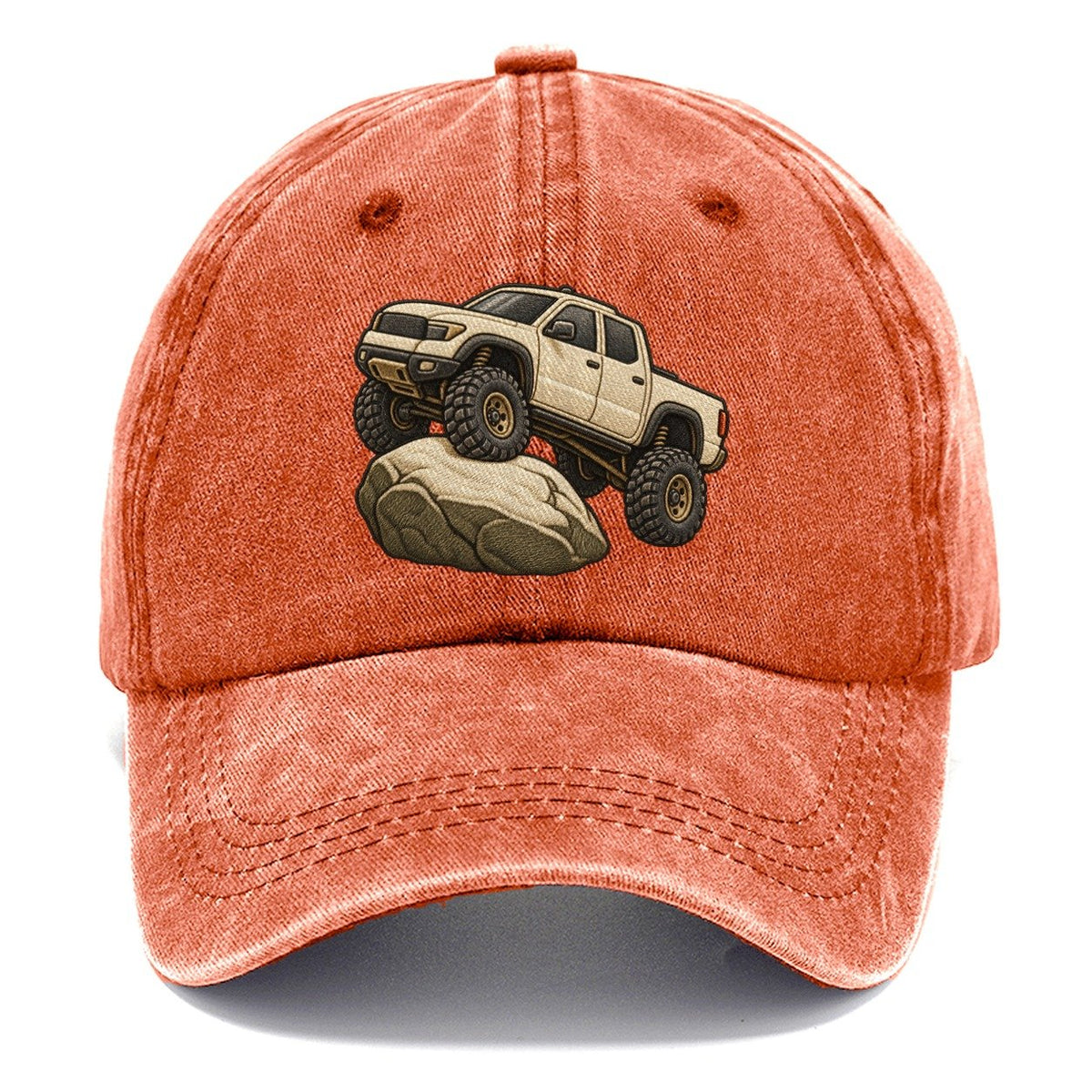 Lifted Pickup On A Boulder Off Roading And Overlanding Classic Cap – Terracotta Clay