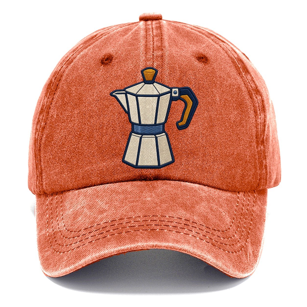 Moka Coffee Pot Tiny Solo Marks Classic Cap – Terracotta Clay