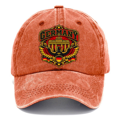 Germany Retro Badge Country Logos Classic Cap – Terracotta Clay