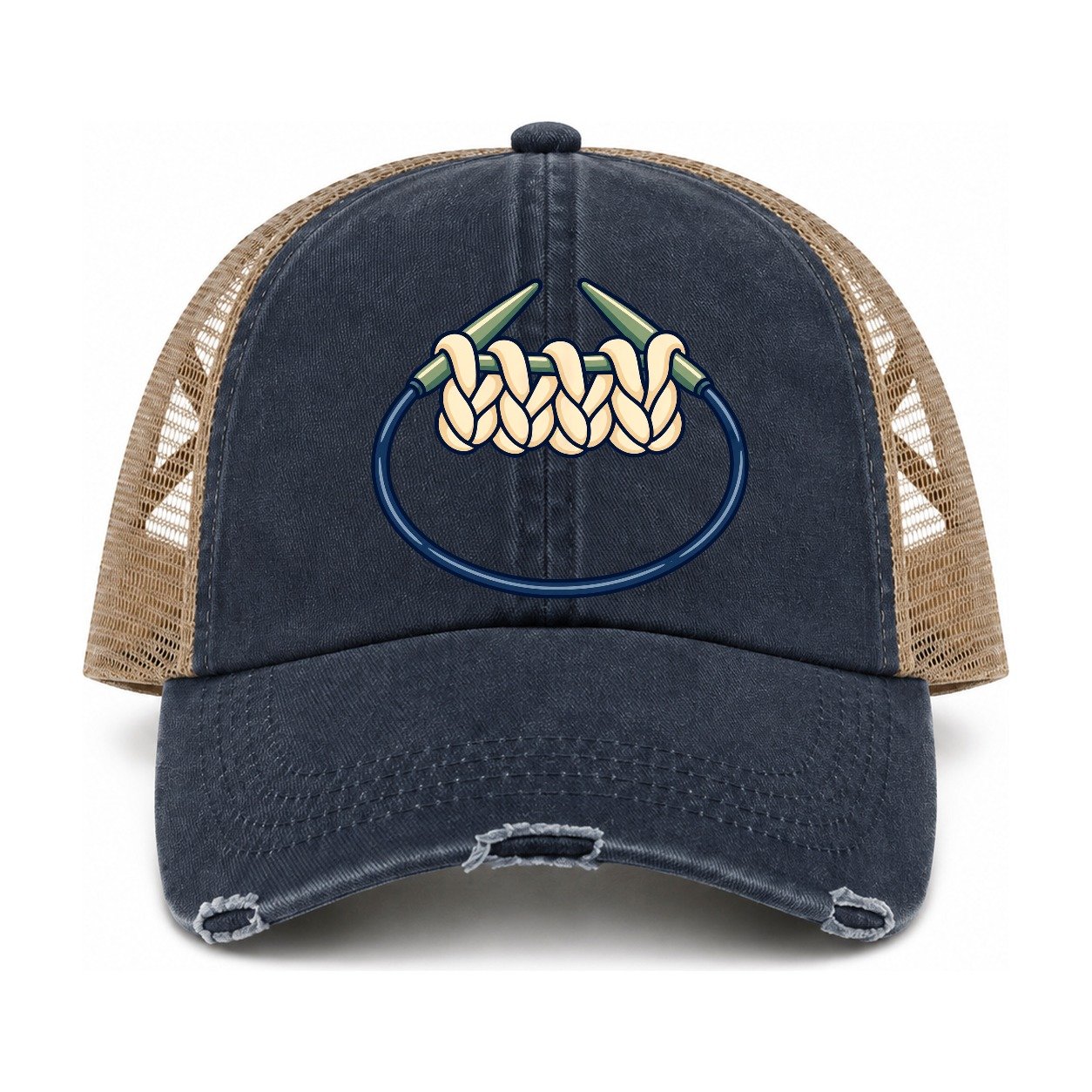 Navy-Khaki — front view