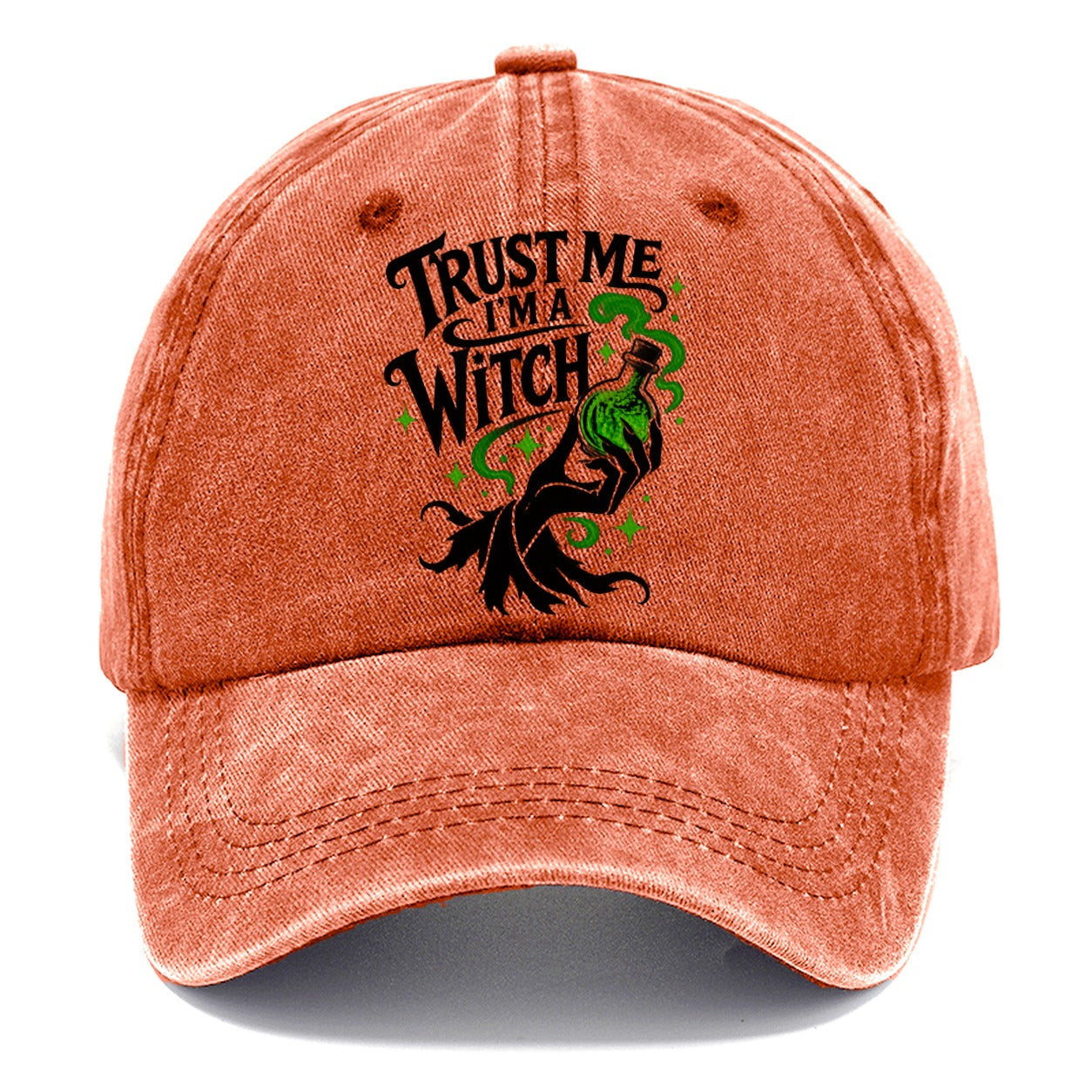 Trust Me I Am A Witch Slogan Witch Magic Classic Cap – Terracotta Clay