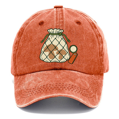 Mesh Bag And Hand Lens Foraging And Mycology Classic Cap – Terracotta Clay