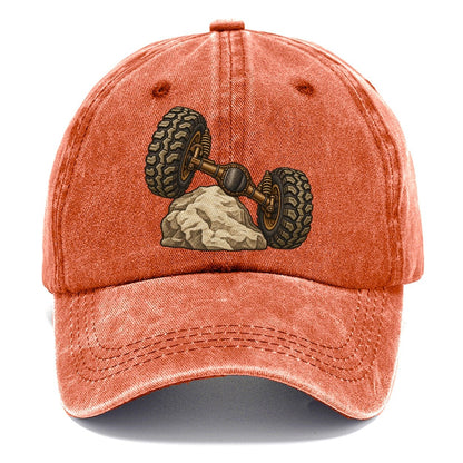 Articulated Axle Over A Rock Off Roading And Overlanding Classic Cap – Terracotta Clay