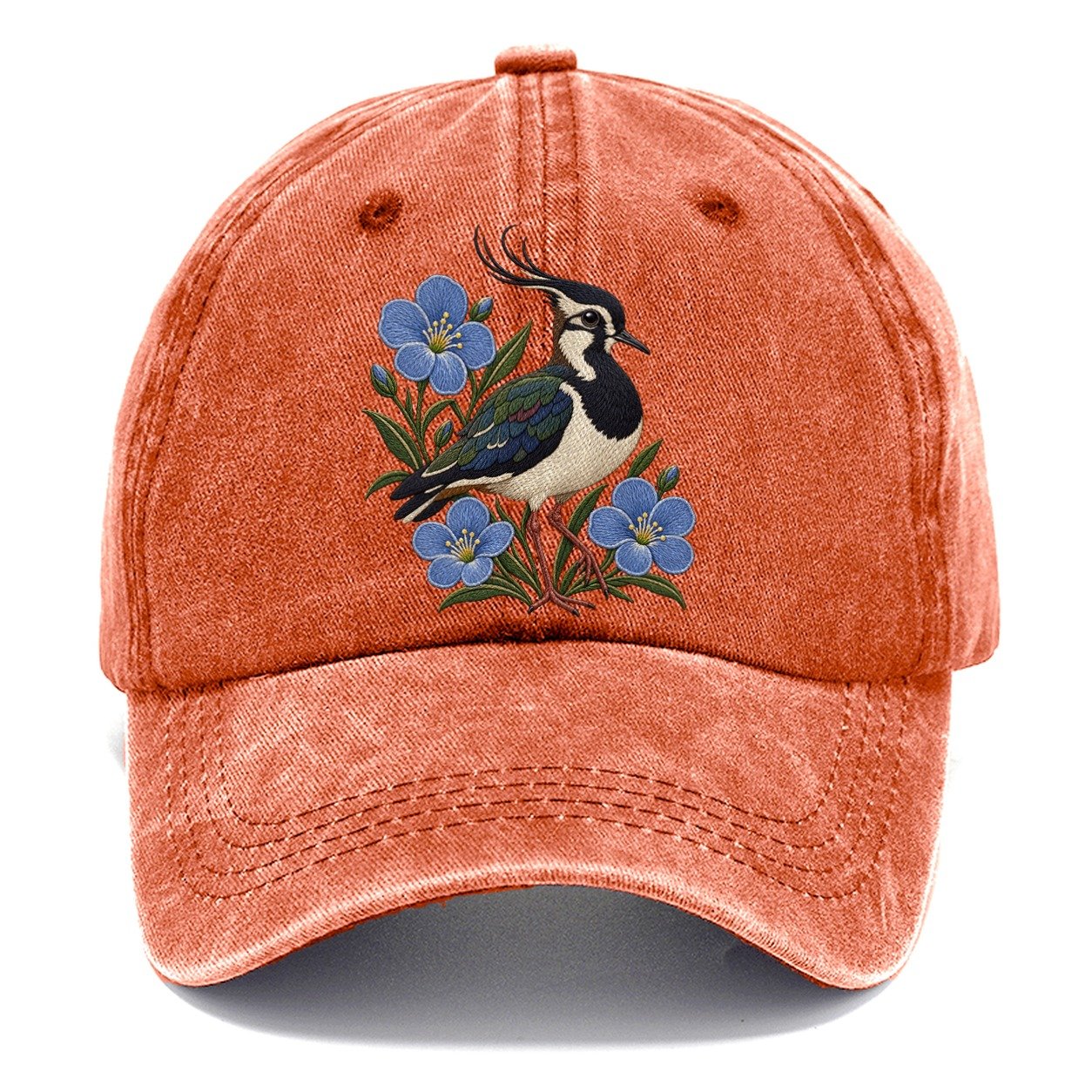 Northern Irish Flax And Lapwing Uk Culture Heritage Classic Cap – Terracotta Clay