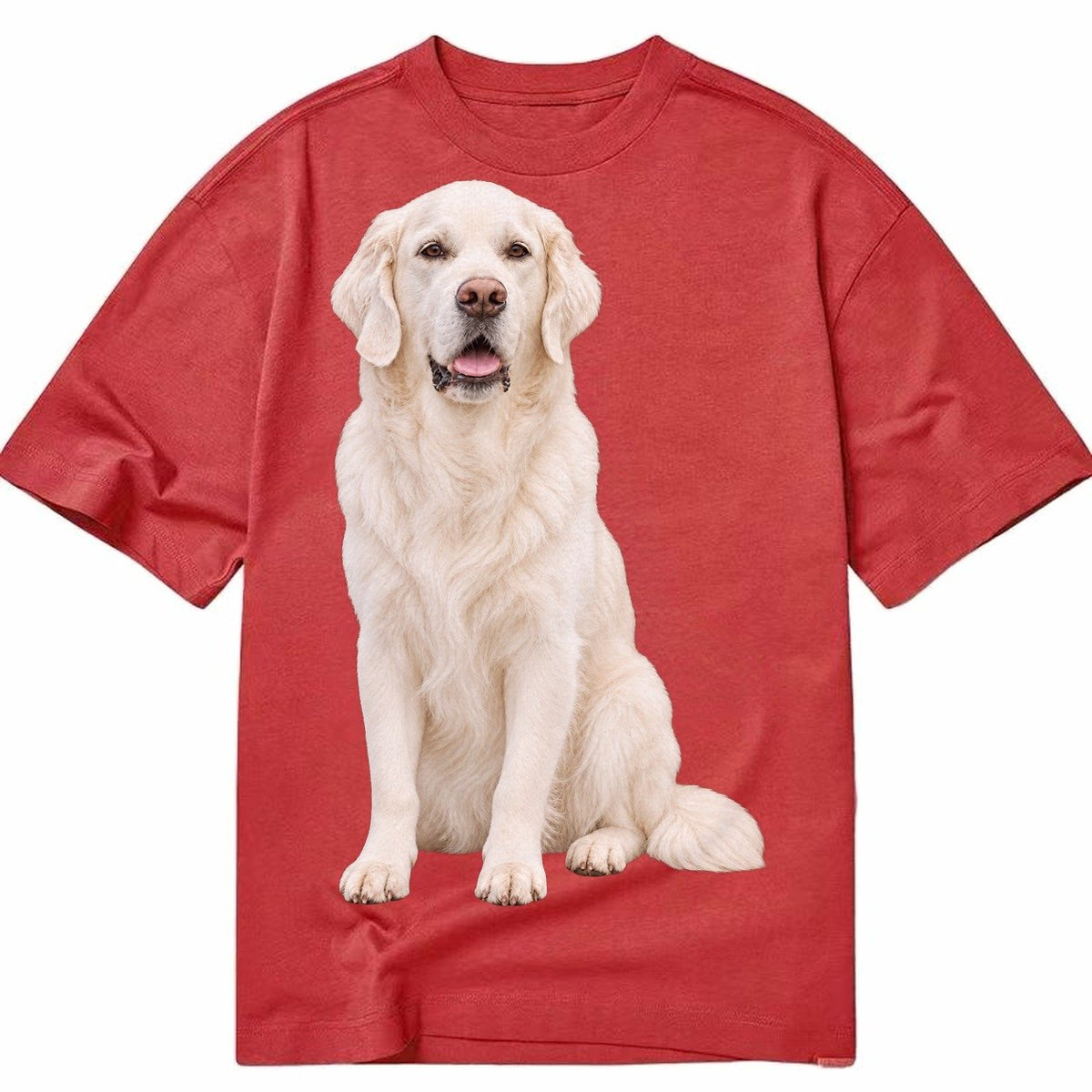 White English Cream Golden Retrievers Classic T-shirt – Red