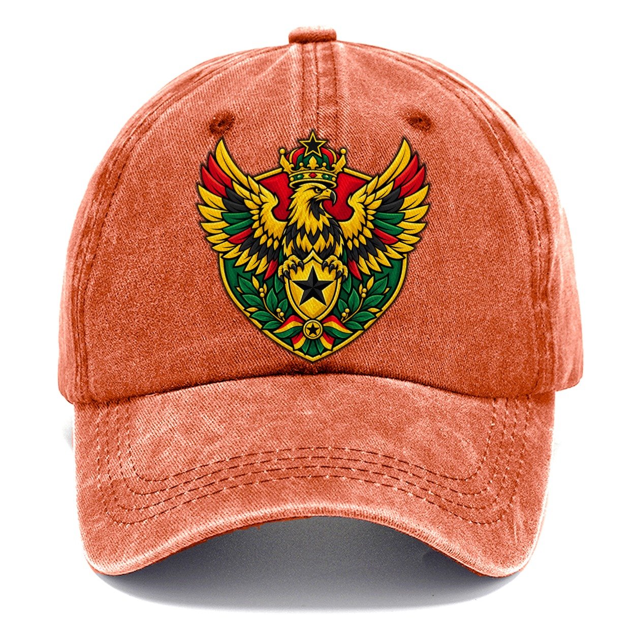 Ghana Heraldic Crest Country Logos Classic Cap – Terracotta Clay