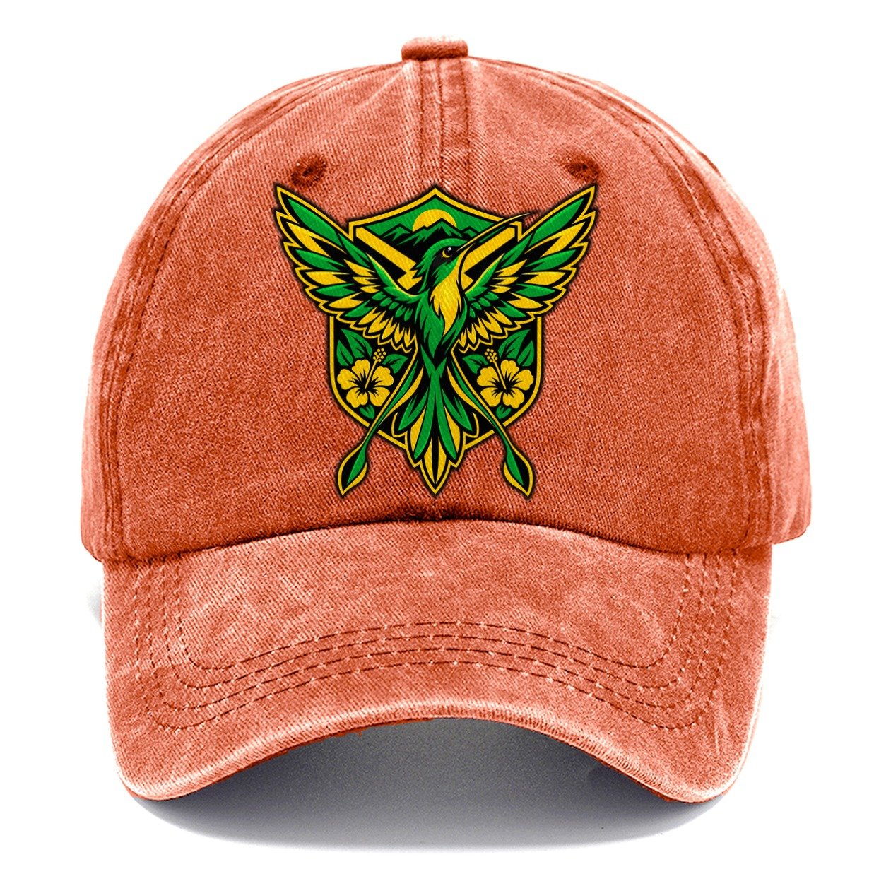 Jamaica Minimal Emblem Country Logos Classic Cap – Terracotta Clay