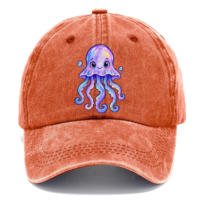 Jellyfish Front Glow Sea Sprite Classic Cap – Terracotta Clay